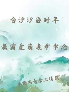 白汐汐盛時年